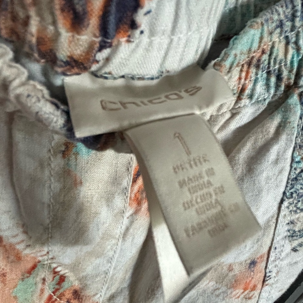 Chico's Multicolor Abstract Pants - Picture 2 of 3